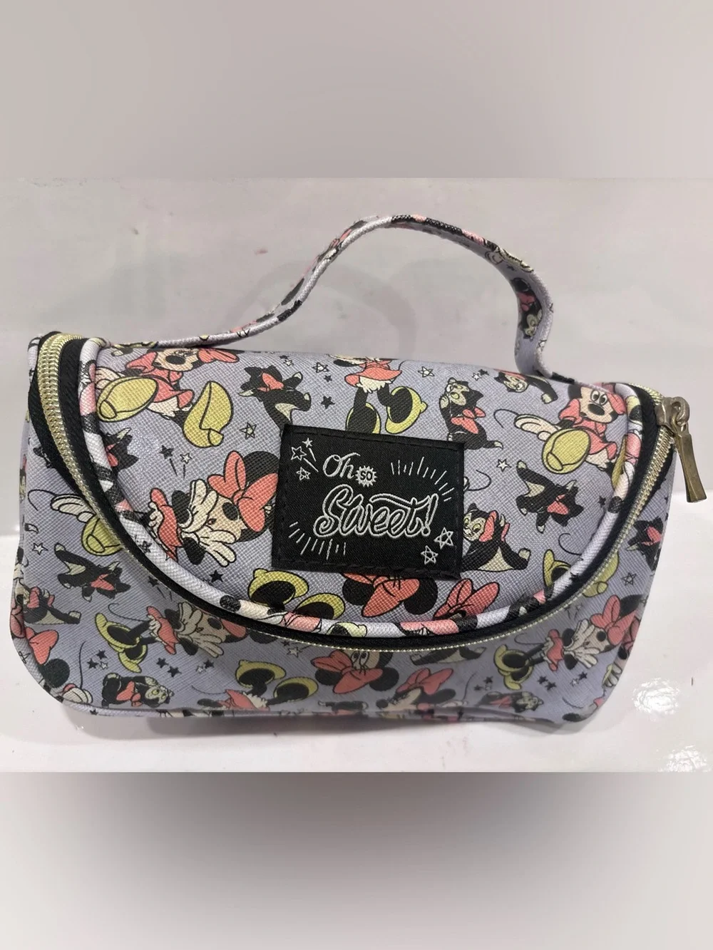 So Sweet! Minnie Print Purple handheld  Bag